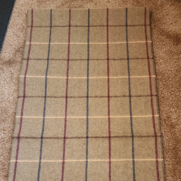 Burberry Tan and Red Plaid Scarf - Picture 6 of 16